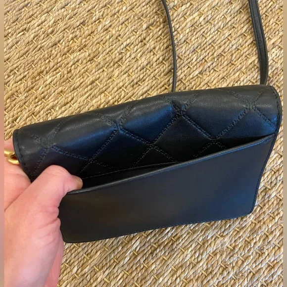 Tory Burch Black Quilted Crossbody (and Clutch) Bag - Picture 7 of 8